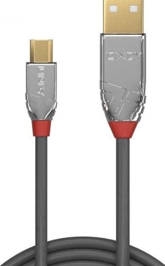 Kabel USB-A - microUSB-B LINDY Cromo Line 36650, 0.5 m Lindy