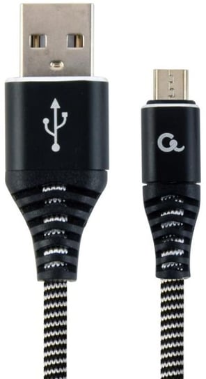 Kabel USB-A - microUSB GEMBIRD Premium CC-USB2B-AMmBM-2M-BW, 2 m Gembird