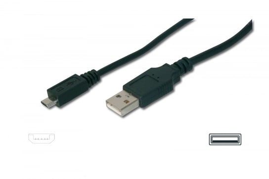 Kabel USB-A - mikroUSB-B ASSMANN AK-300110-010-S, 1 m Assmann