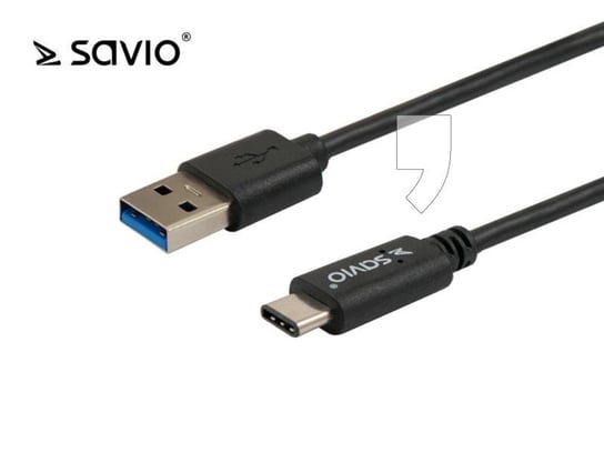 Kabel USB-A - USB-C SAVIO CL-101, 1 m SAVIO