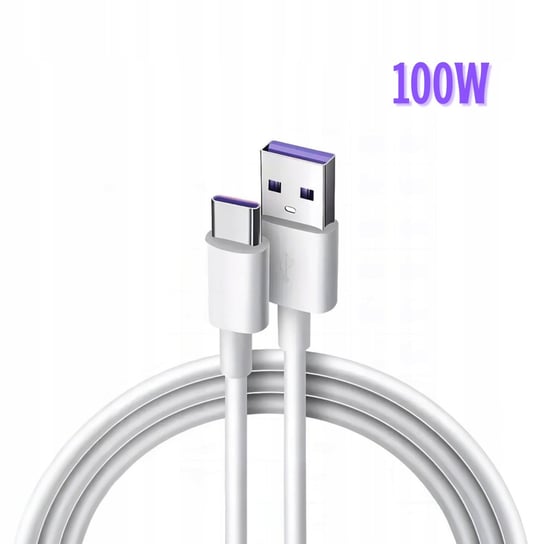 KABEL USB A - USB C SZYBKIE ŁADOWANIE 100W UNIWERSALNY PRZEWÓD 1M Lemon Mobile