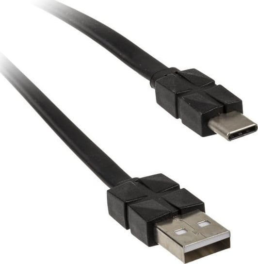 Kabel USB Akasa USB-A - USB-C 0.3 m Czarny (AK-CBUB43-03BK ) Akasa