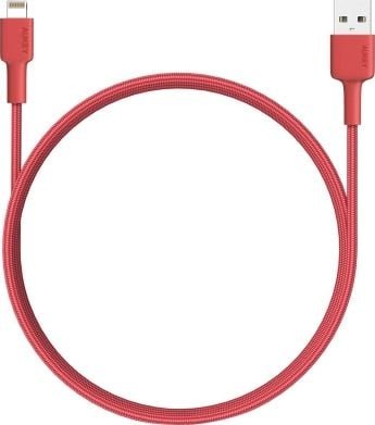 Kabel USB Aukey USB-A - Lightning 1.2 m Czerwony (CB-BAL3) Aukey