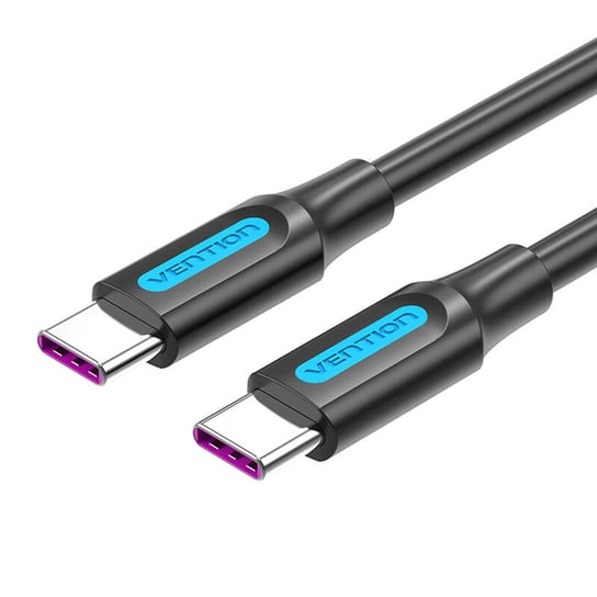 Kabel USB-C 2.0 Vention COTBG PD 100W, 5A, 1,5m czarny PVC Inna marka