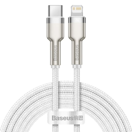 Kabel USB-C do Lightning Baseus Cafule, PD, 20W, 2m (biały) Baseus