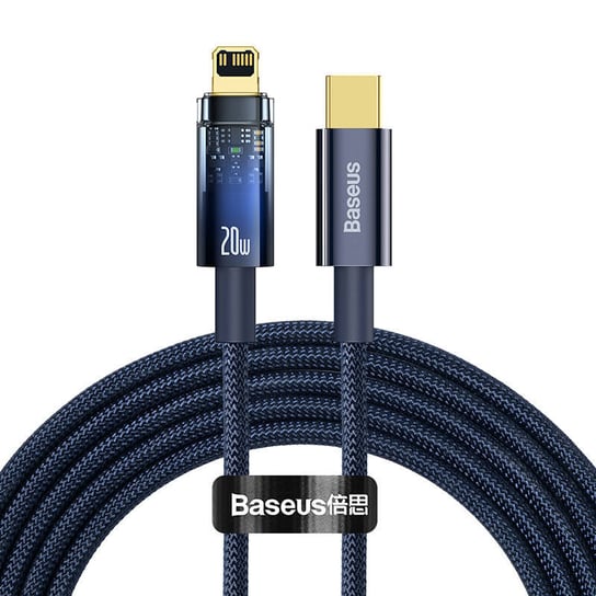 Kabel USB-C do Lightning Baseus Explorer, 20W, 2m (niebieski) Baseus