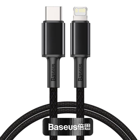 Kabel USB-C do Lightning Baseus High Density Braided, 20W, 5A, PD, 2m (czarny) Baseus