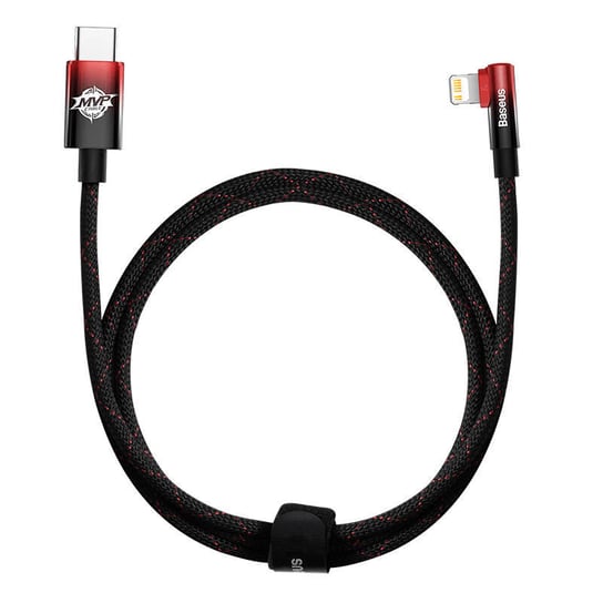 Kabel USB-C do Lightning Baseus MVP 20W 1m (czarno-czerwony)) Baseus