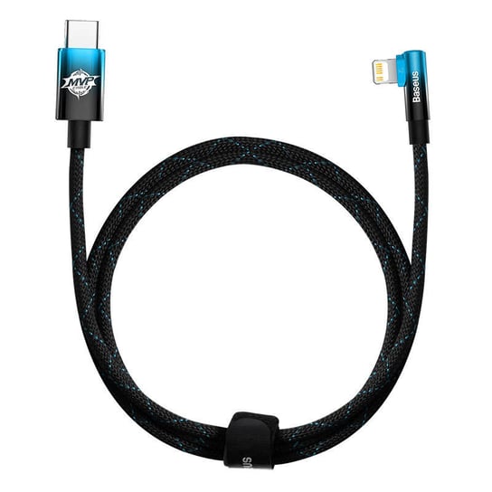 Kabel USB-C do Lightning Baseus MVP 20W 1m (czarno-niebieski) Baseus