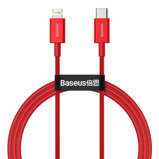Kabel USB-C do Lightning Baseus Superior Series, 20W, PD, 1m (czerwony) Baseus