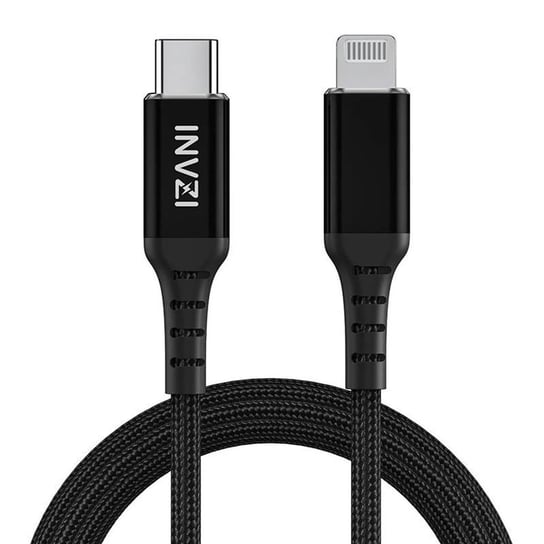 Kabel USB-C do Lightning INVZI, MFi, 2m (czarny) Inna marka