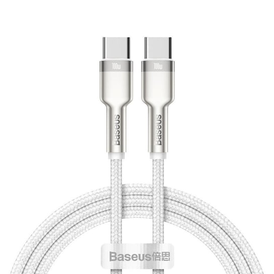 Kabel USB-C do USB-C Baseus Cafule, 100W, 1m (biały) Baseus