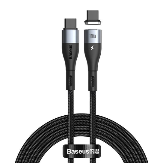 Kabel USB-C do USB-C, magnetyczny Baseus Zinc 100W 1.5m (czarny) Baseus
