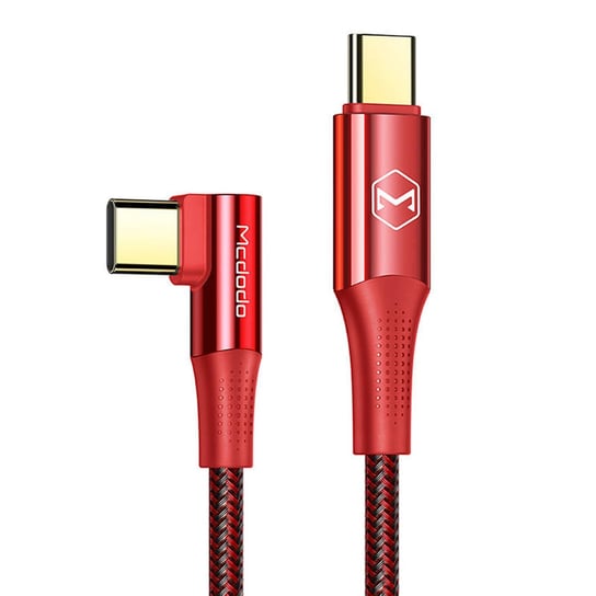 Kabel USB-C do USB-C Mcdodo CA-8321 100W 90 stopni1.2m czerwony Inna marka