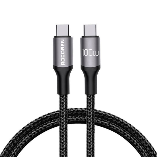 Kabel USB-C do USB-C Rocoren Retro PD 100W 3m POZOSTALE
