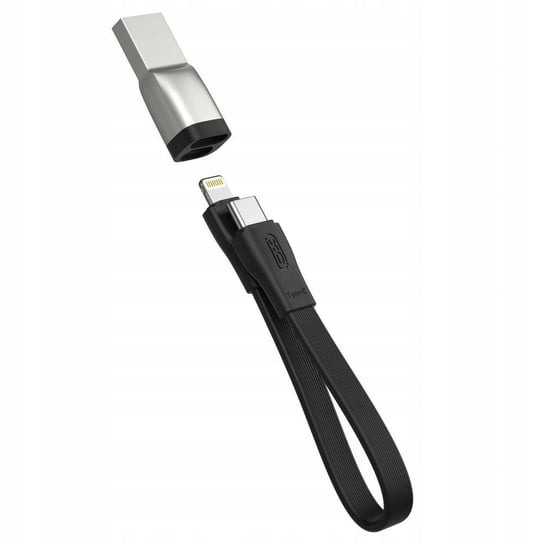 Kabel USB-C - lightning 20cm 20W PD Nylonowy XO XO
