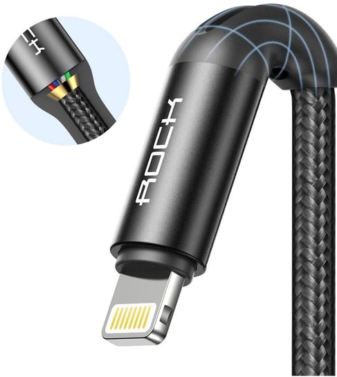 Kabel USB-C - Lightning ROCK R2, 1 m Rock