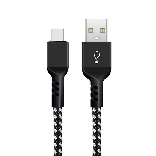Kabel USB-C Maclean, wspierający Fast Charge, przesył danych, 2.4A, 5V/2.4A, czarny, dł. 1m, MCE471 Inna marka