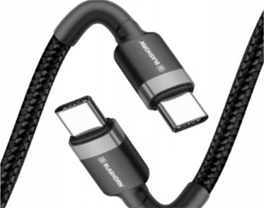 Kabel USB-C PD/USB-C Nylonowy oplot Blashorn 1,2 m Quick Charge BLASHORN