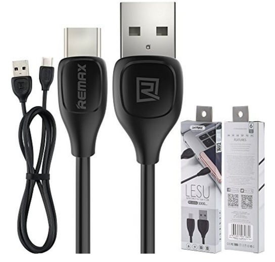 Kabel USB-C REMAX Lesu, 1m, czarny Remax