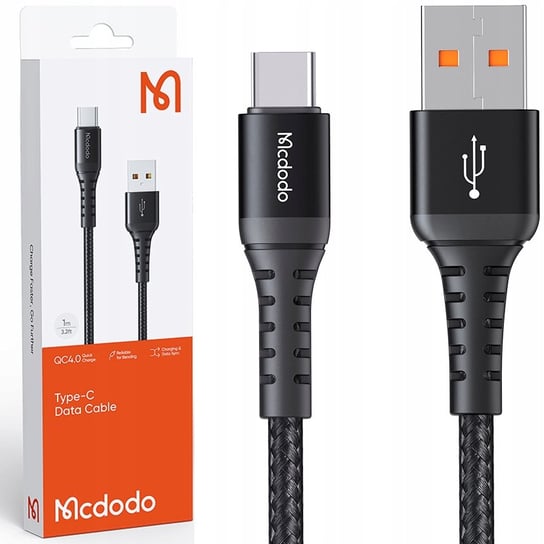 KABEL USB-C, SZYBKI, KRÓTKI, QC 4.0, 20 CM, MCDODO Mcdodo