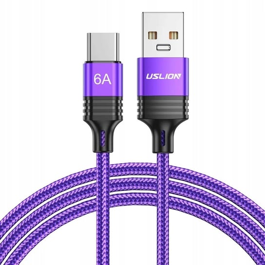 Kabel Usb C Szybkie Ładowanie 2 M 6A 66W Qc 3.0 USLION