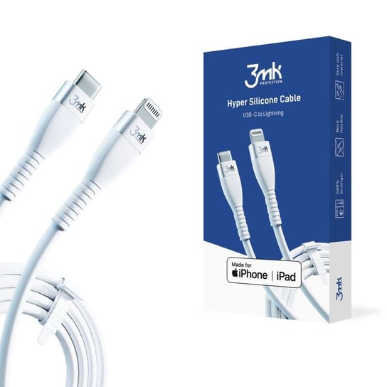 Kabel USB-C to Lightning do iPhone 3mk Hyper Cable 3MK