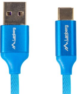 Kabel USB-C - USB-A 2.0 LANBERG CA-USBO-22CU-0010-BL, 1 m Lanberg