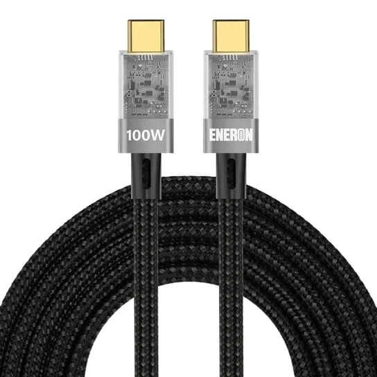 Kabel USB-C / USB-C 100W - SZYBKI i WYTRZYMAŁY KABEL - 2M oplot Eneron