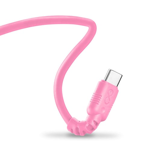 Kabel USB-C - USB-C eXc WHIPPY 0.9m jasny różowy EXC