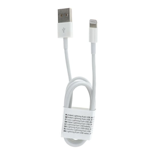 Kabel USB do iPhone Lightning 8-pin C601 1 metr biały OEM