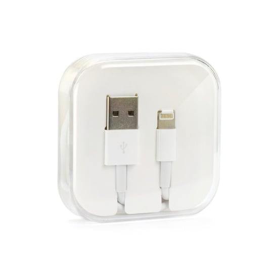 Kabel USB do iPhone Lightning 8-pin HD4 1 metr biały BOX OEM