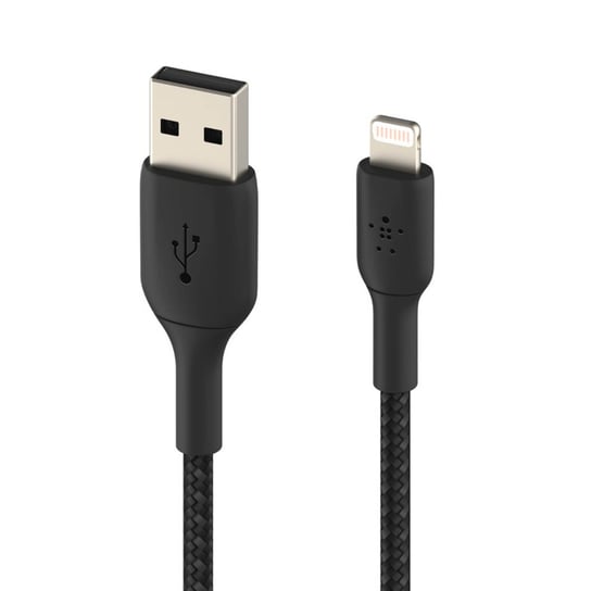 Kabel USB do Lightning 18 W pleciony nylon 1 m Ładowanie i synchronizacja Czarny Belkin