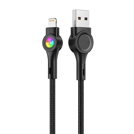 Kabel USB do Lightning Vipfan Colorful X08, 3A, 1.2m (czarny) Inna marka