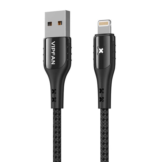 Kabel USB do Lightning Vipfan Colorful X13, 3A, 1.2m (czarny) Inna marka