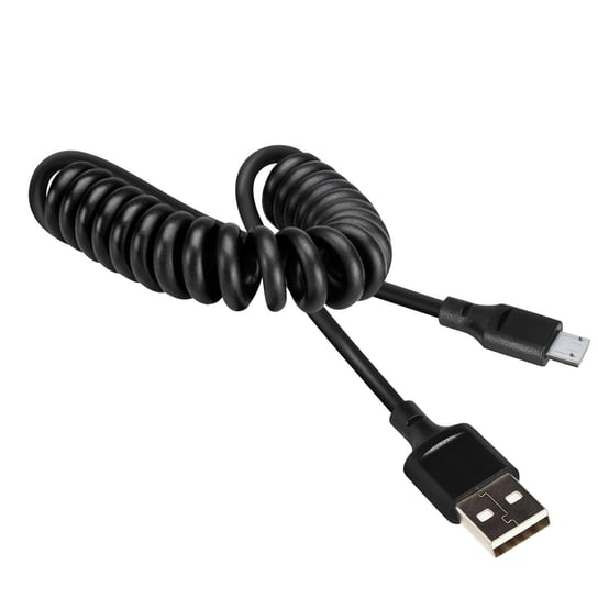 Kabel USB do Micro-USB 2 A Wysuwany od 35 cm do 80 cm Szybkie ładowanie Czarny Avizar