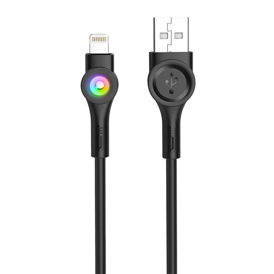 Kabel USB do Micro USB Foneng X59 LED, 3A, 1m (czarny) Inna marka