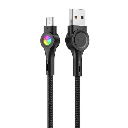 Kabel USB do Micro USB Vipfan Colorful X08, 3A, 1.2m (czarny) Inna marka