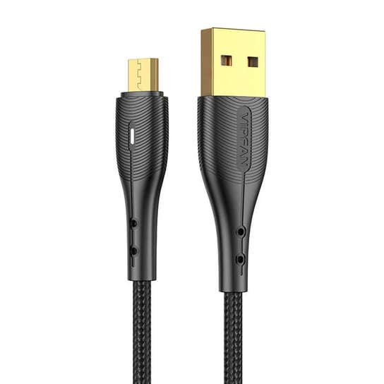 Kabel USB do Micro USB Vipfan Nano Gold X07, 3A, 1.2m (czarny) Inna marka