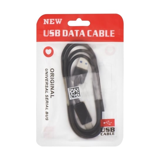 Kabel USB do Typ C 3.0 HD2 czarny 1 metr OEM