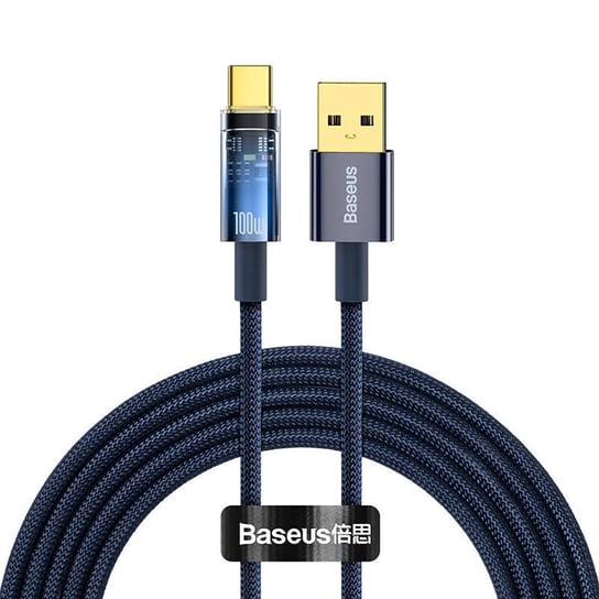 Kabel USB do USB-C Baseus Explorer, 100W, 2m (niebieski) Baseus