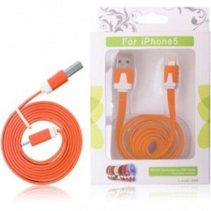 Kabel USB GLOBAL TECHNOLOGY do iPhone 5, pomarańczowy Global Technology