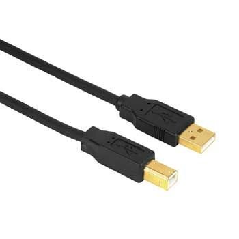 Kabel USB HAMA A-B, 3 m, czarny Hama