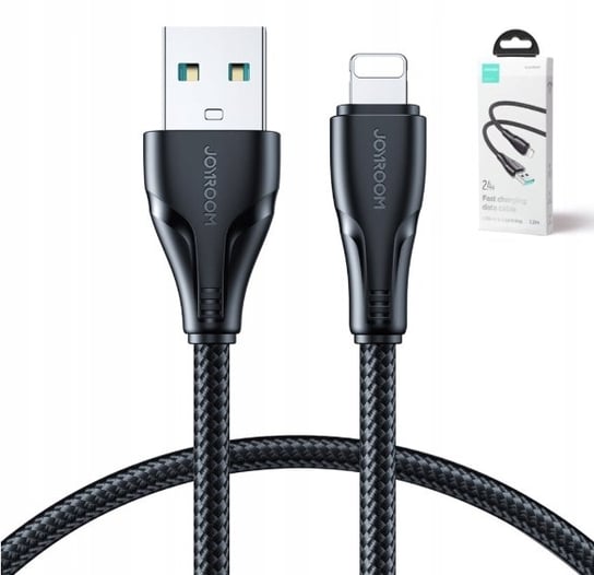 Kabel USB Joyroom Lightning 2.4A 1.2m Czarny JoyRoom