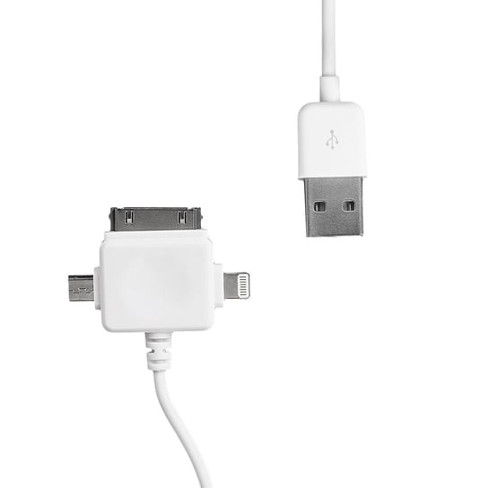 Kabel USB-Lightning/30-pin/microUSB WHITENERGY, 1 m Whitenergy