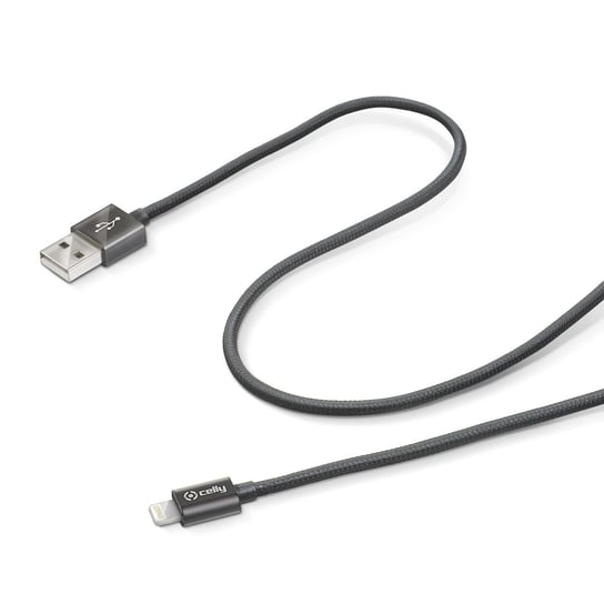 Kabel USB - Lightning CELLY USBLIGHTTEXBK, 1 m Celly