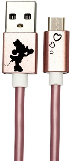 Kabel USB-Lightning DISNEY Minnie Serduszka, 1 m Disney
