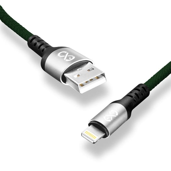 Kabel USB - Lightning eXc BRAID 1.2m, ciemny zielony EXC