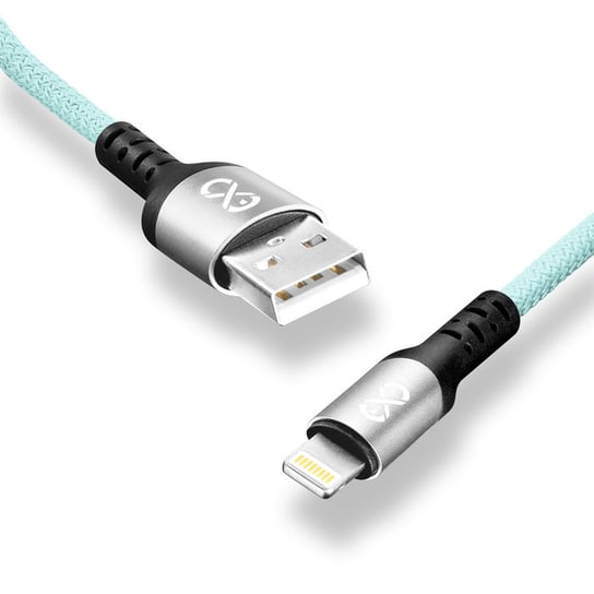 Kabel USB - Lightning eXc BRAID 1.2m, jasny niebieski EXC