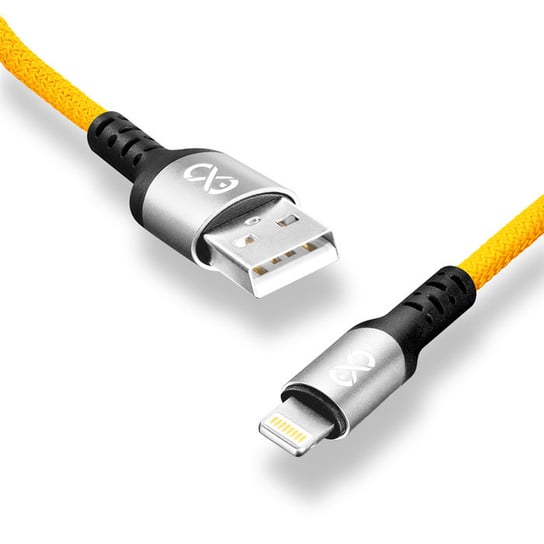 Kabel USB - Lightning eXc BRAID 1.2m, żółty EXC